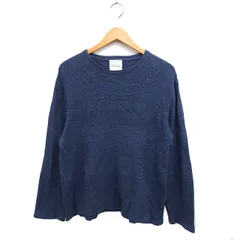 マッキントッシュフィロソフィー MACKINTOSH PHILOSOPHY コットン ニット セーター 長袖 丸首 ボーダー 40 ネイビー 紺 /FT20