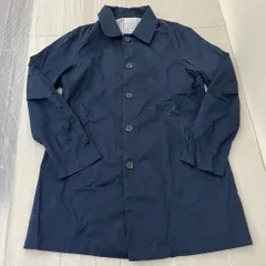 U49-26768 Coroai メンズ ステンカラーコート ネイビー XLサイズ 綿100％