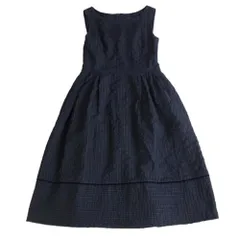 FOXEY フォクシー 42255-A00F05KA Dress Framboise フランボワーズ ノースリーブ ワンピース ネイビー系 40【中古】