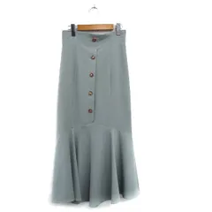レディアゼル REDYAZEL マーメイドスカート ロング フロントボタン シンプル M グレー 灰 /KT32