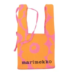 marimekko マリメッコ Knitted Mini Tote Merirosvo メリロスヴォ ミニトートバッグ オレンジ系【中古】