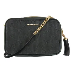 Michael Kors マイケルコース レザー チェーン ショルダーバッグ ブラック系【中古】