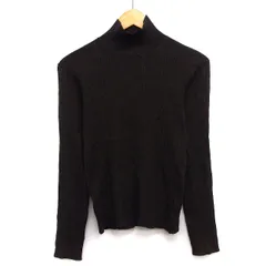 ヌナ NEUNA セーター ニット ローゲージ 総柄 長袖 モックネック F ブラウン 茶 /HT29