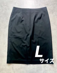 【美品】UNIQLO ユニクロ タイトスカート 膝丈 黒 W73cm H99cm 裏地有 オフィス 冠婚葬祭 フォーマル 通勤 事務服 222-436677 ストレッチ ブラック レディース L相当