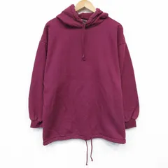 XL/古着 NORTHERN REFRECTIONS 長袖 スウェット パーカー メンズ 00年代 00s 無地 コットン エンジ 26jan06