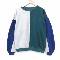 激レア】90s ドッカーズ バイカラー スウェット エメラルド ゆるだぼ 