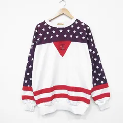 XL/古着 長袖 スウェット メンズ 00年代 00s ブラックホース ラグラン クルーネック 白他 26jan06