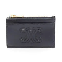 セリーヌ CELINE コインケース キュイル トリオンフ 10K583EMH38NO ブラック レザー キュイル トリオンフ コインカードホルダー レディース Used Aのサムネイル