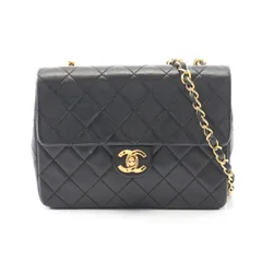 シャネル CHANEL ショルダーバッグ ミニマトラッセ20 ブラック ラムスキン（羊革） ミニマトラッセ チェーンショルダー レディース Used A