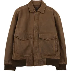 古着 ROUNDTREE&YORKE 中綿入り レザーブルゾン メンズM相当/eaa615906