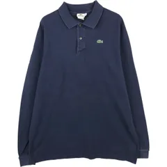 古着 ラコステ LACOSTE DESIGNED IN FRANCE 長袖 ポロシャツ 7L メンズXXL相当/eaa615602
