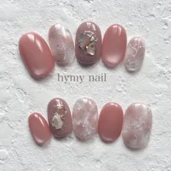 ネイルチップ　マグネット　インクアート　春　入学式　卒業式　ウエディング　結婚式　お呼ばれ　ブライダル