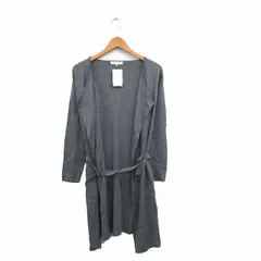 グローブ grove タグ付き カーディガン 長袖 トッパー コットン混 シンプル L グレー 灰 /KT29