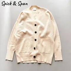 Spick and Span スピック＆スパン 2022年大人気完売品　ダブルジャガードビッグカーディガン ニットカーディガン 羽織りビッグシルエット オーバーサイズ 厚手 アイボリー フリーサイズ 人気定番アイテム  定価1.7万 カジュアル 春秋 美品