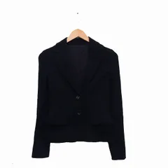 ユナイテッドアローズ UNITED ARROWS ジャケット ブレザー テーラード コットン シンプル 38 ブラック 黒 /KT4