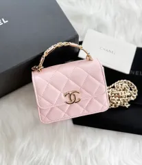 シャネル ラムスキン ココ トップハンドル ミニ チェーン クロスバック