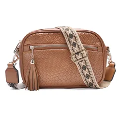 【数量限定】斜めがけバッグ レザー 小さめ 肩掛け レディースファション 軽量 防水 カジュアル ショルダーバッグ 通勤 旅行 VASCHY カジュアル 調節可能なギターストラップ付き