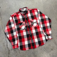 【Five Brother】70～80s Heavy Flannel Shirt 17-XL-17 1/2 