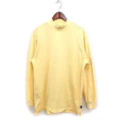 アディダス adidas ゴルフウエア ハイネック Tシャツ 長袖 コットン 綿 O イエロー 黄 /FT29