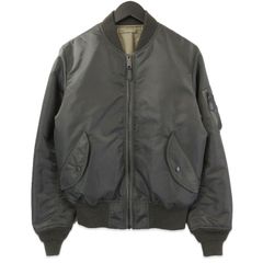 イレーヴ シルク混サテン MA-1 ボンバー グレー size5 日本製 un0 イレーヴ シルク混サテン MA-1 ボンバー グレー size5 日本製 un0
