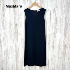 S Max Maraエス マックスマーラ ノースリーブワンピース 膝丈 ネイビー