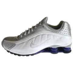 NIKE (ナイキ) SHOX R4 Metallic Silver ショックス ローカットスニーカー メタリックシルバー シルバー/ホワイト/ブルー US9.5/27.5cm HQ1988-102