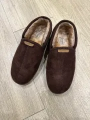 チャミス ブラウン スウェード シープスキン スリッポン 230