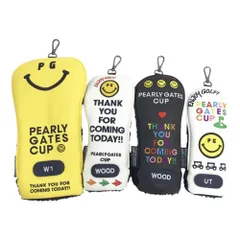 PEARLY GATES パーリーゲイツ 2024年 ヘッドカバー 4点セット ニコちゃん  ブラック系 DR,FW×2,UT [240101625645] ゴルフウェア ストスト