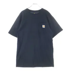 CARHARTT (カーハート) LOOSE FIT HEAVYWEIGHT SHORT-SLEEVE POCKET T-SHIRT ロゴパッチ クルーネック 半袖Tシャツ ブラック K87-BLK
