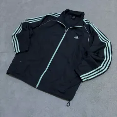 アディダス ブラック 3本線 トラック ジャケット 105