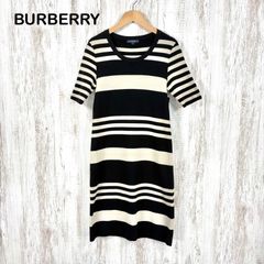 BURBERRY LONDON ボーダーワンピース ロースロゴ刺繍 サイズ1 - メルカリ