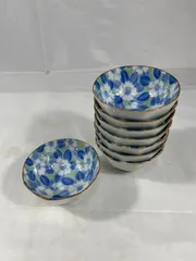 小鉢　8点セット　食器　陶器　鉢　皿　花　昭和レトロ　昭和　レトロ