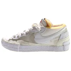 NIKE (ナイキ) ×Sacai BLAZER LOW White Patent Leather サカイ ブレーザー ローカットスニーカー ホワイト US6/24.0cm DM6443‐100