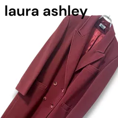 laura ashley ローラアシュレイ コート ワインレッド レディース アウター ジャケット ロングコート ロング丈 長袖 Lサイズ相当　1TNKのサムネイル