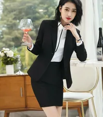 送料無料 ビジネススーツ スーツ レディース リクルートスーツ セット フォーマル オールシーズン オフィス ビジネス 通勤 OL 新生活