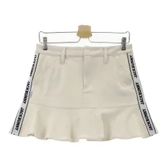 サイズ：0 JACK BUNNY ジャックバニー  インナー付きスカート ヘリンボーン ホワイト系 [240101632795] ゴルフウェア レディース ストスト