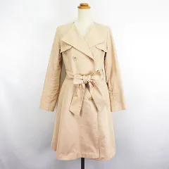 プロポーション ボディドレッシング PROPORTION BODY DRESSING トレンチコート アウター 長袖 ロング丈 裏マルチチェック 3 ベージュ ※EKMのサムネイル