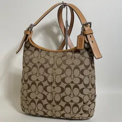 2602-60｜コーチ シグネチャー ショルダーバッグ ライトブラウン