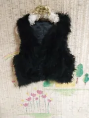 ブラック ファー ベスト