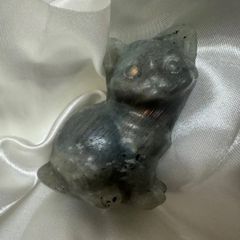 天然石 ケセラストーン猫 置物 - メルカリ