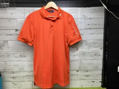 J.LINDEBERG GOLF 袖ロゴ刺繍ポロ メンズ　ポロシャツ　CA 37584 RN126836 オレンジ　Mサイズ