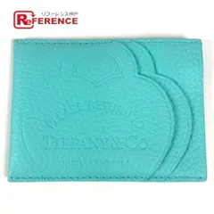TIFFANY&Co. ティファニー カードケース リターントゥティファニー ハート レザー ブルーのサムネイル