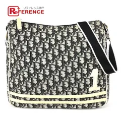 Dior ディオール ショルダーバッグ トロッター NO1 ロゴ PVC/レザー ブラック