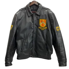 エクスポート レザー EXPORT LEATHER レザージャケット 革ジャン ブルゾン カナダ製 ジャケット ブラック 46サイズ 201MT-5300 VB