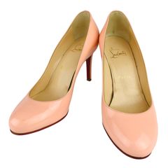 ルブタン ピンクパテント パンプス 37 ヒール高7cm 美品 - メルカリ