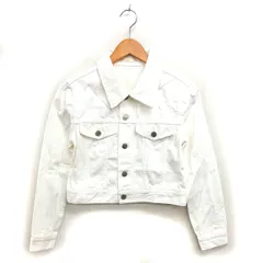 リゼクシー RESEXXY Gジャン ジージャン クロップド ステンカラー デニム コットン 綿 F オフホワイト /NT13