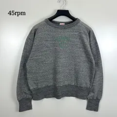 45rpm NMD 00s archive sweatshirts 2 フォーティファイブ アーカイブ 霜降りグレー スウェット トレーナー north marine drive 希少のサムネイル