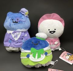 문구와 함께 파스텔 오메카시 봉제인형 이름도 없는 고양이 봉제인형 3종