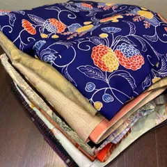 【まとめ売り】着物15枚 リメイク素材　素材バラバラ　ハンドメイド向け