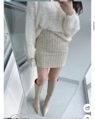 ツイード ミニスカート 新品 S